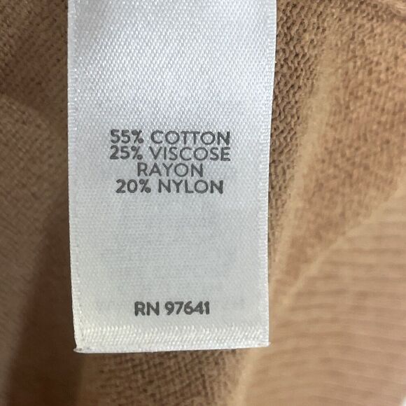 J. Jill Dip Dyed Ombre Cardigan Sweater Sunset Pink Cream Brown Size Small - Picture 8 of 9